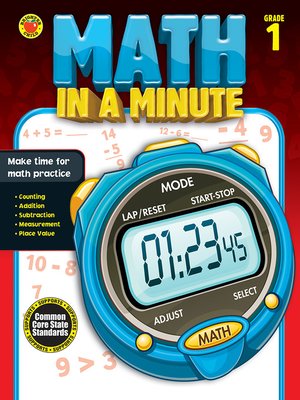 cover image of Math in a Minute, Grade 1